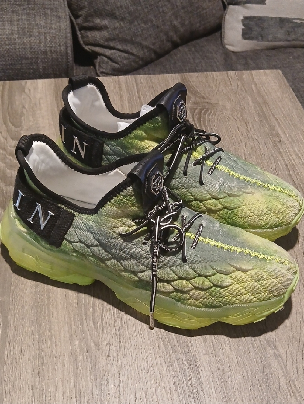🔥 Philipp Plein Runner Hyper $hock Sneakers – Size 11 🔥
